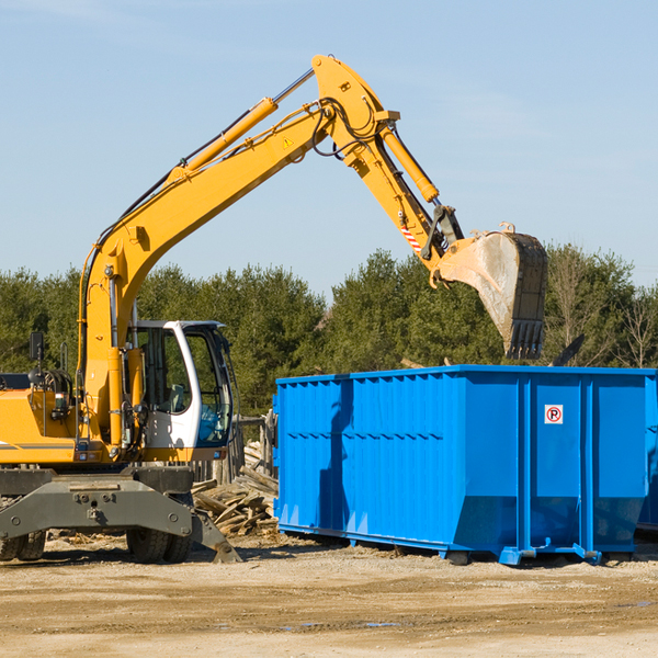 are there any restrictions on where a residential dumpster can be placed in Blount County